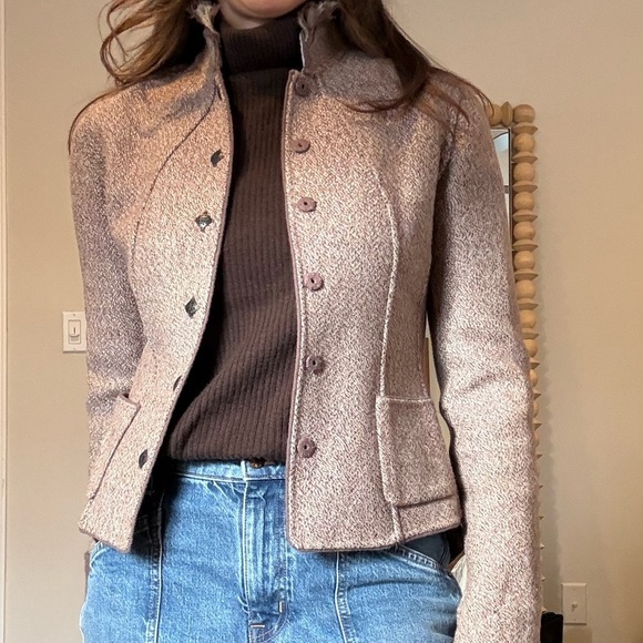 Elie Tahari Erdan Virgin Wool Reversible Jacket - Picture 4 of 16